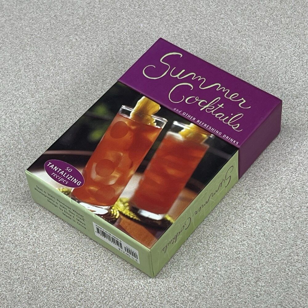 Summer Cocktails and Other Refreshing Drinks 50 Recipes Card Deck Color Photos